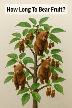 How soon will a potted cherry tree bear fruit?